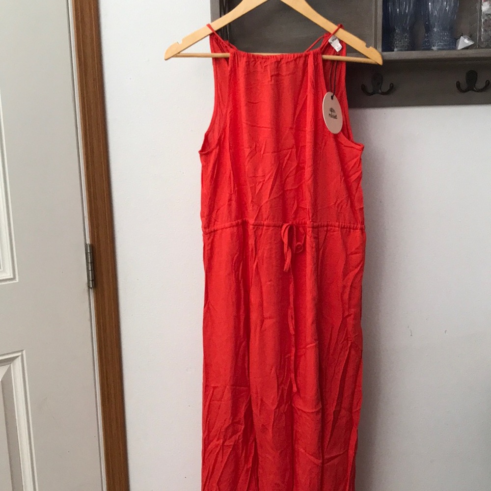 After Market dress, long maxi, orange, Size Medium